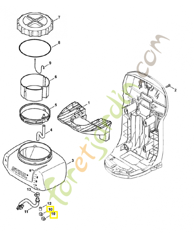 Collier 12-18/9 9771-021-1152. Pièce de rechange Sithl / Vicking