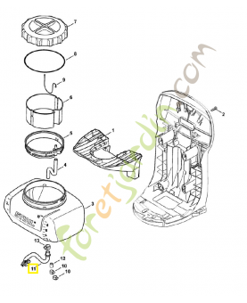 Tuyau 4241-701-6000. Pièce de rechange Sithl / Vicking
