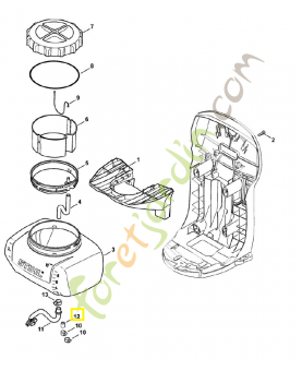 Bouchon 4244-708-5900. Pièce de rechange Sithl / Vicking