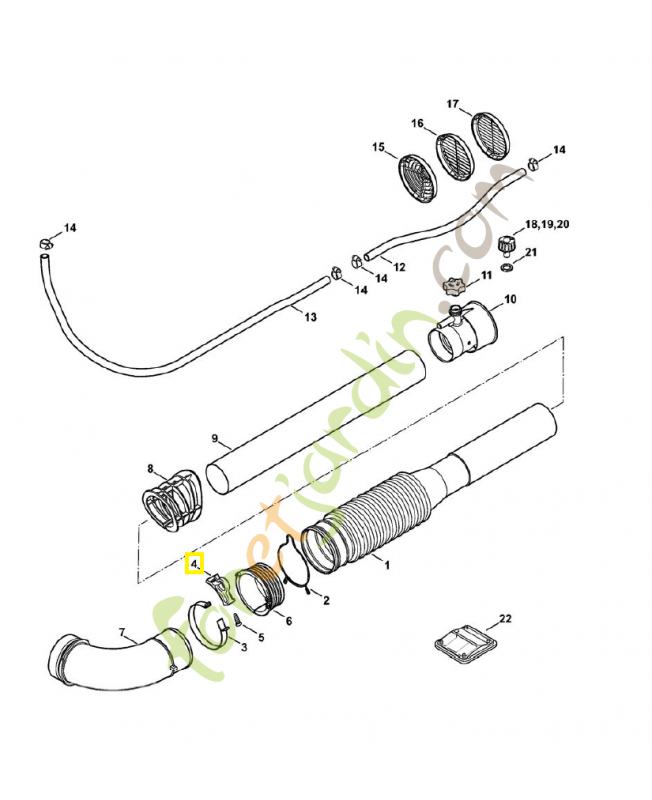 Attache 4203-708-8201. Pièce de rechange Sithl / Vicking