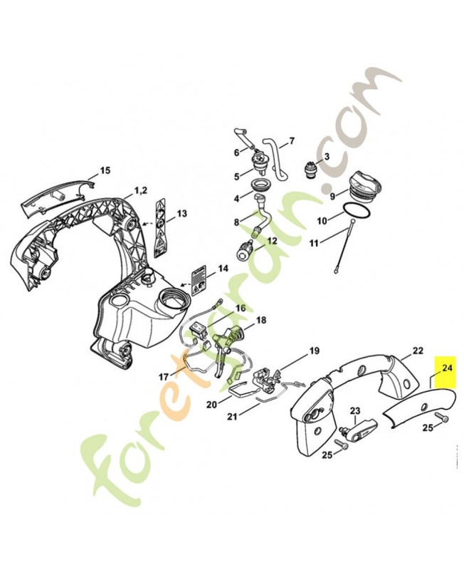 Monture poignee interieure 4241-791-0800