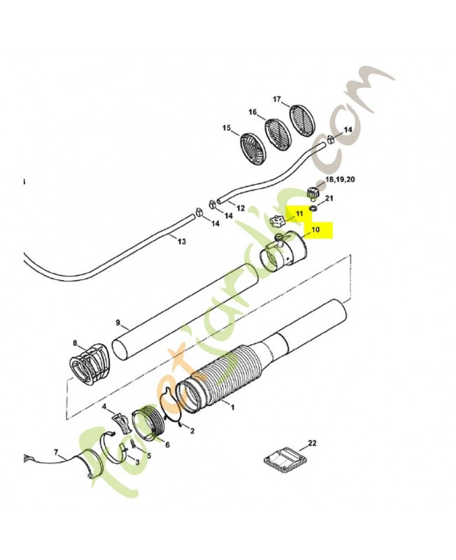 Buse. Pièce de rechange Sithl référence 4203-700-6318