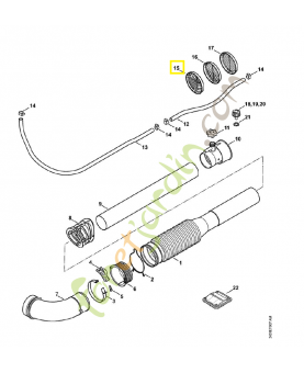 Grille conique 4241-708-6700. Pièce de rechange Sithl / Vicking