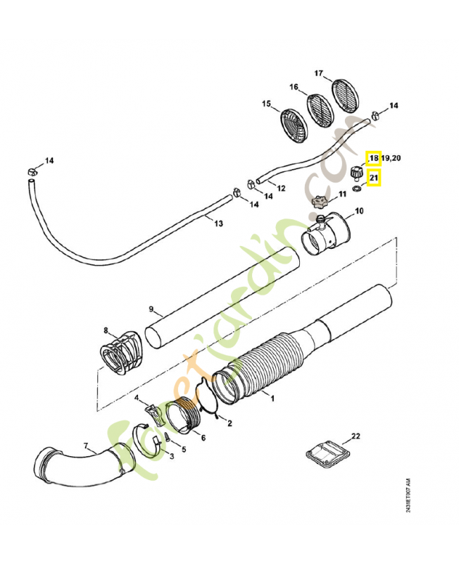 Buse d 0,5mm 4203-700-6311. Pièce de rechange Sithl / Vicking