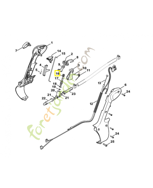 Ressort de pression 0000-997-2012. Pièce de rechange Sithl / Vicking