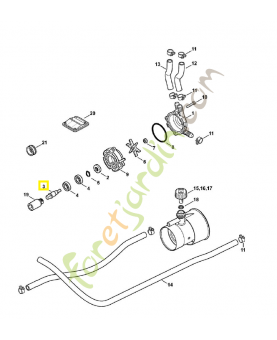 Arbre 4244-704-0504. Pièce de rechange Sithl / Vicking