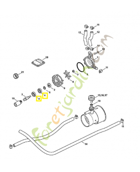 Roulement à billes 6901-2rs 9503-003-8053 . Pièce de rechange Sithl / Vicking