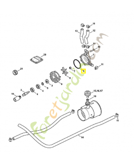 Joint torique 48x3,5 9645-945-8126. Pièce de rechange Sithl / Vicking