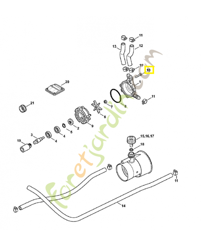 Vis cylindrique is-p 5x25 9074-477-4142. Pièce de rechange Sithl / Vicking