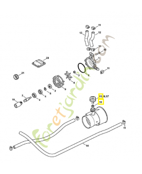 Buse d 1mm 4203-700-6313 et 4203-700-6305. Pièce de rechange Sithl / Vicking