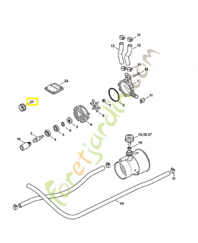 Bouchon 4241-708-2100. Pièce de rechange Sithl / Vicking