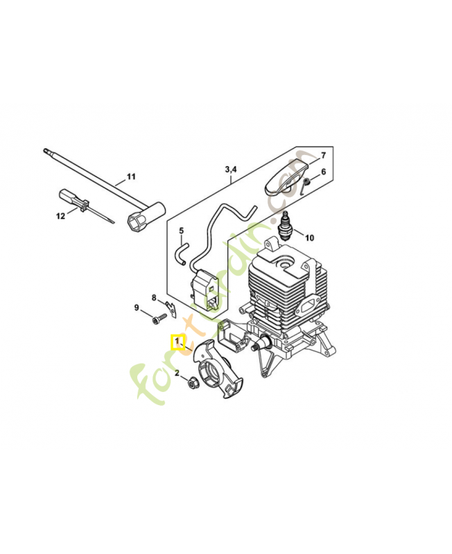 Rotor 4282-400-1200. Pièce de rechange Sithl 