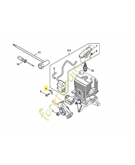 Languette enfichable 4244-431-2100. Pièce de rechange Sithl / Vicking