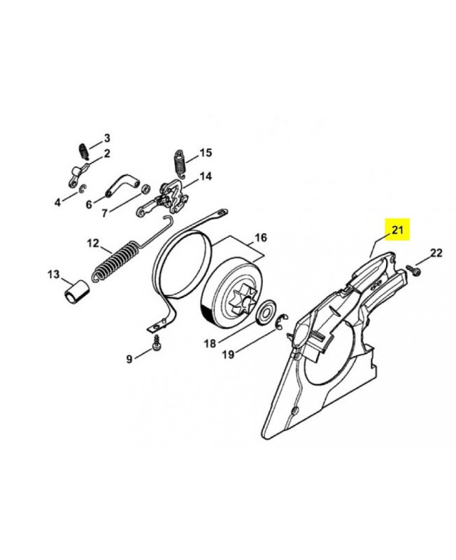 Couvercle Stihl ref. 1141-021-1103