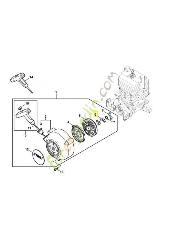 Cliquet 4116-195-7200. Pièce de rechange Sithl / Vicking