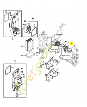 Bride intermédiaire 4244-120-2300. Pièce de rechange Sithl / Vicking