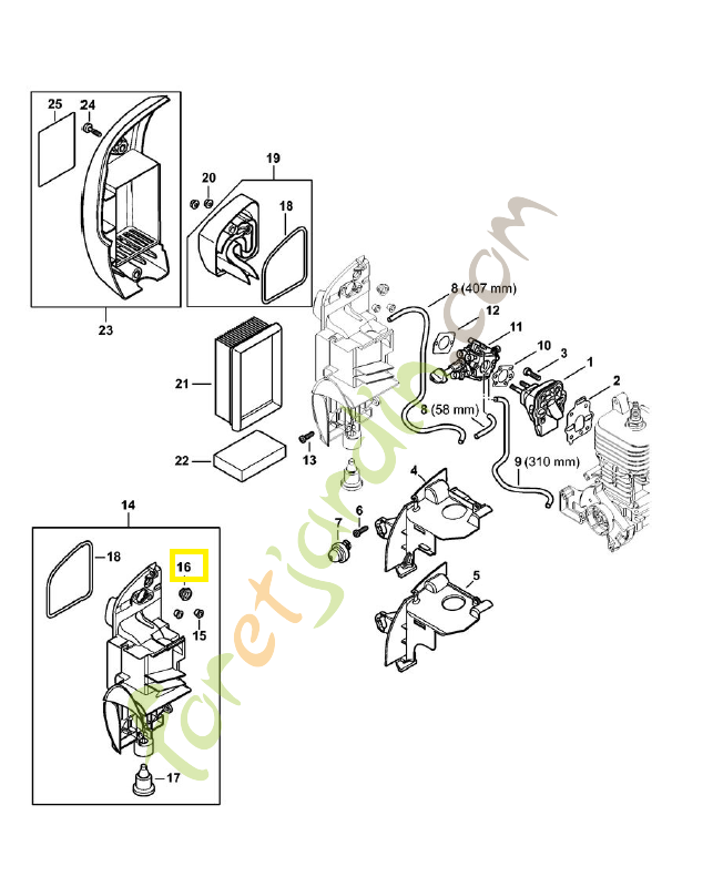 Douille 4134-123-7500. Pièce de rechange Sithl Douille 4134-123-7500. Pièce de rechange Sithl