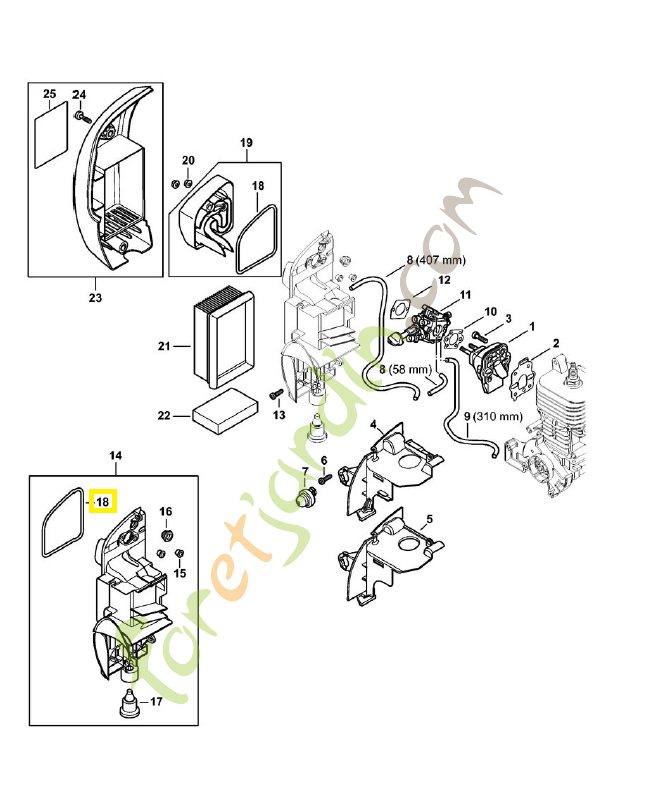 Joint 4244-149-0500. Pièce de rechange Sithl / Vicking