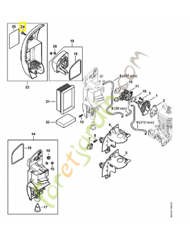 Vis cylindr. is-m5x21 9022-319-1027. Pièce de rechange Sithl / Vicking