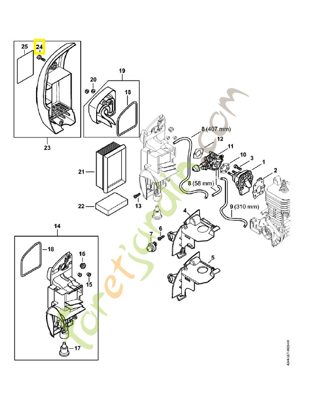 Vis cylindr. is-m5x21 9022-319-1027. Pièce de rechange Sithl / Vicking Vis cylindr. is-m5x21 9022-319-1027. Pièce de rechange Sithl / Vicking