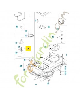 COLONNE Kit colonne de collision arrière 40 ° 577598403. Pièce de rechange Husqvarna