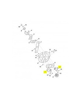 Jeu 2 couteaux hachage ge355 6011-007-1000. Pièce de rechange Sithl / Vicking