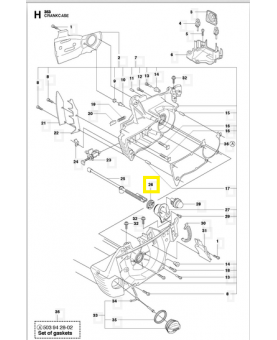 Ferrure 504010901. Pièce de rechange Husqvarna