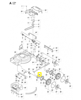 Vis 504625001. Pièce de rechange Husqvarna