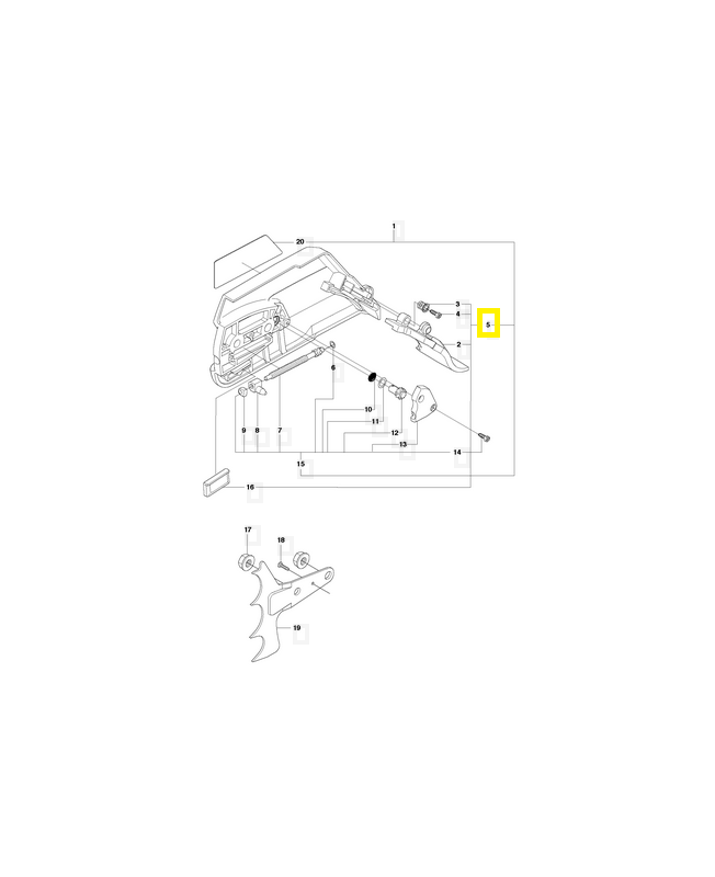 Carter d'embrayage complet 537033505. Pièce de rechange Husqvarna