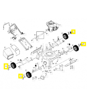 Enjoliveur de roue 532077400. Pièce de rechange Husqvarna