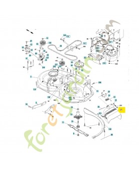 Deflecteur d'herbe 38" référence 532401618 Remplace la référence 584465601