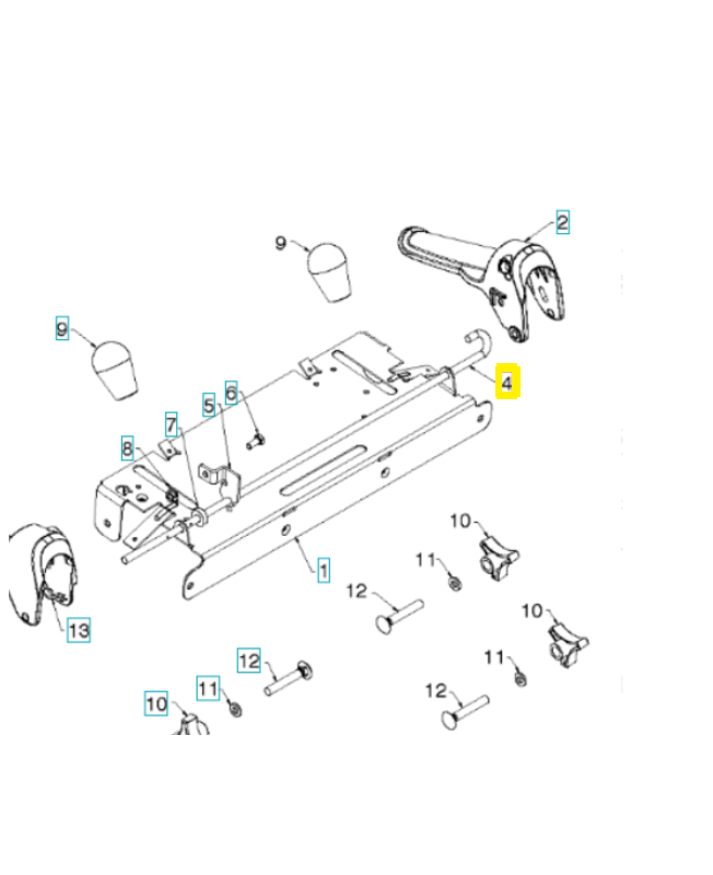 Barre 584809001. Pièce de rechange Husqvarna