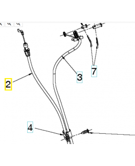 Câble 588113801. Pièce détachée Husqvarna