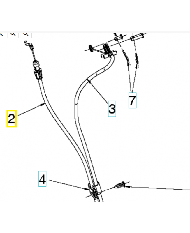 Câble 588113801. Pièce détachée Husqvarna