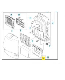 Filtre 505031003. Pièce de rechange Husqvarna 