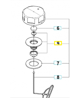 Support 515369401. Pièce de rechange Husqvarna