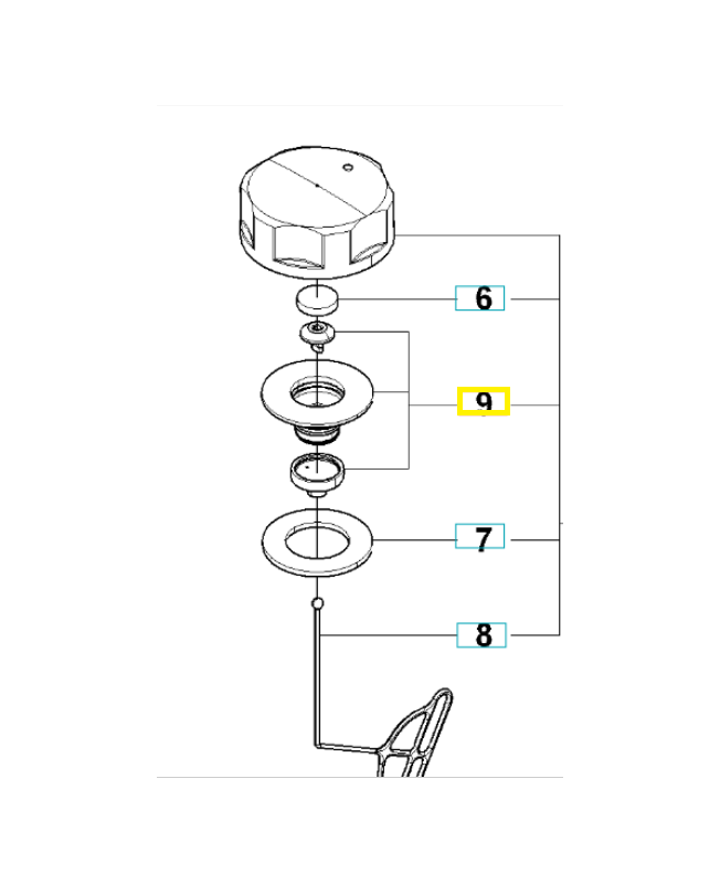 Support 515369401. Pièce de rechange Husqvarna