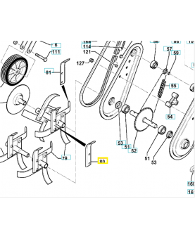Couteau 519653447. Pièce de rechange Husqvarna