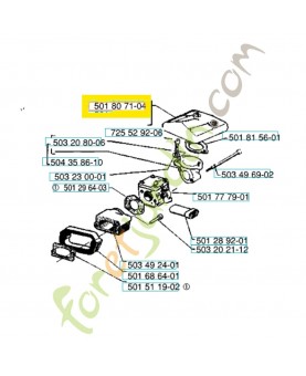 Filtre a air référence 501807106