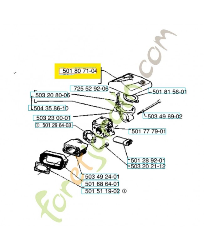 Filtre a air référence 501807106