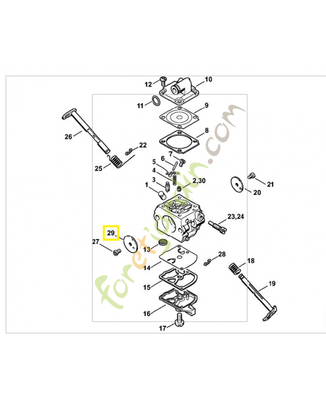 Volet de démarrage 1132-121-2901. Pièce de rechange Sithl / Vicking Volet de démarrage 1132-121-2901. Pièce de rechange Sithl / Vicking