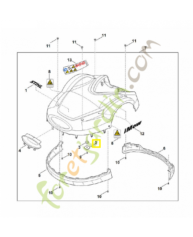 Support 6309-403-2300. Pièce de rechange Sithl / Vicking