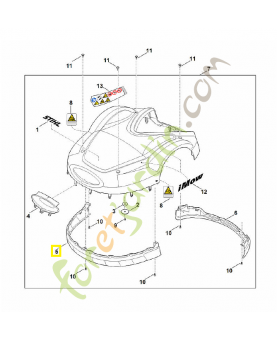 Renfort de protection avant 6309-706-7306. Pièce détachée Stihl / Vicking