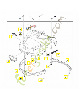 Recouvrement complet 6309-780-2020. Pièce détachée Stihl / Vicking