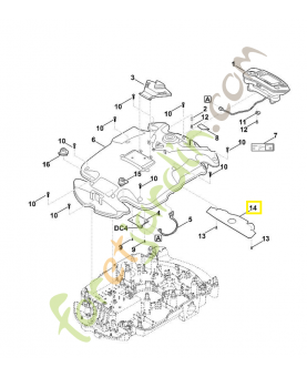 Recouvrement 6309-403-2510. Pièce de rechange Sithl / Vicking
