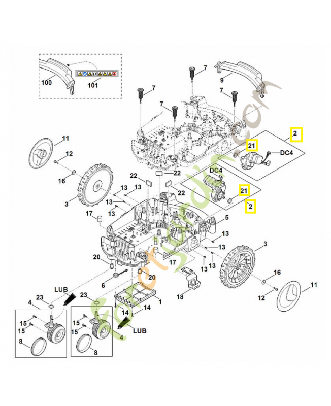 Transmission complète 6309-640-0191. Pièce de rechange Sithl / Vicking
