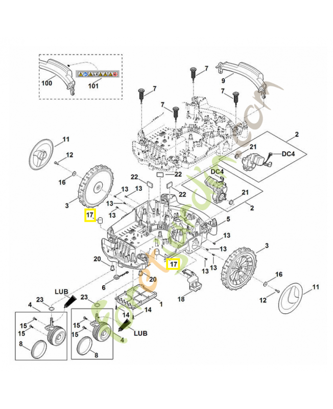 Capuchon 9302-929-4540. Pièce détachée Stihl / Vicking