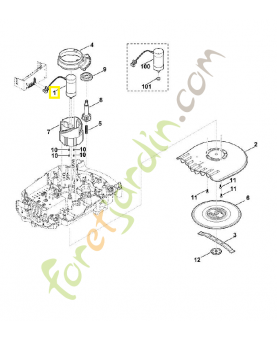 Moteur electrique mi 632.0. Piece de detachee Sithl Vicking