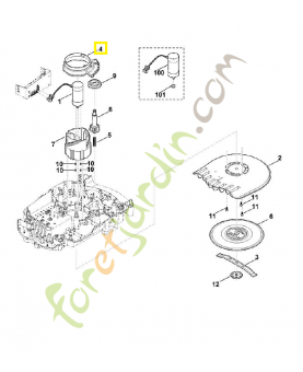 Segment denté 6309-703-4800. Pièce de rechange Sithl / Vicking