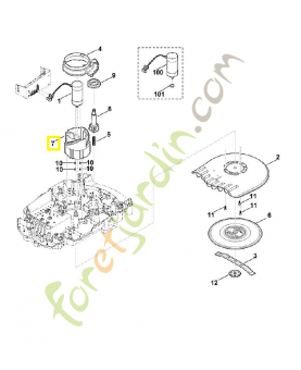 Dispositif d'ajustage 6309-763-4200. Pièce de rechange Sithl / Vicking